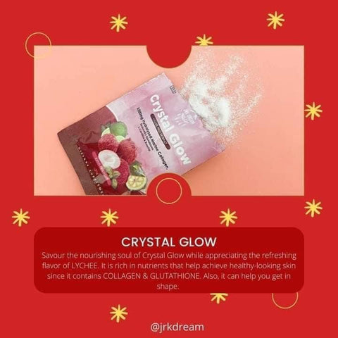 Crystal Glow Collagen Juice Drink - Lychee Fruit Extract 10 x 21g