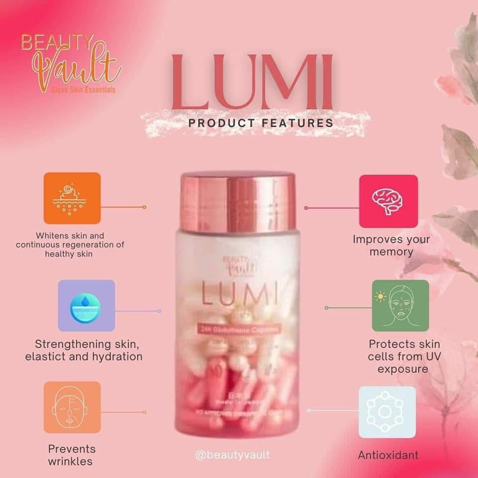 Beauty Vault LUMI 24H Glutathione Capsule - My Care Kits
