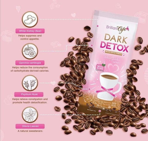 Brilliant Dark Detox Coffee 10 sachet