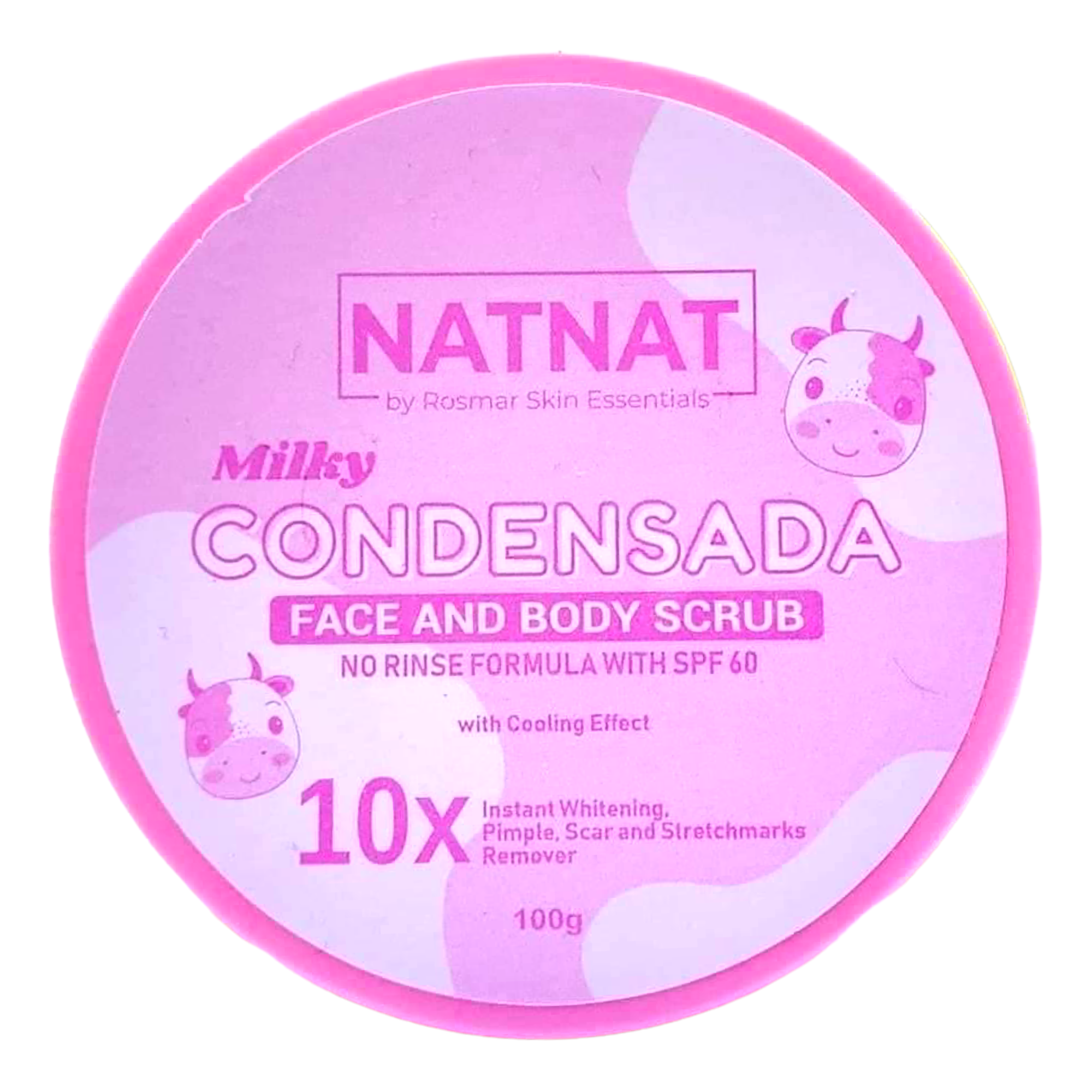 NatNat Milky Condensada - Face and Body Scrub Spf 60 - 100g