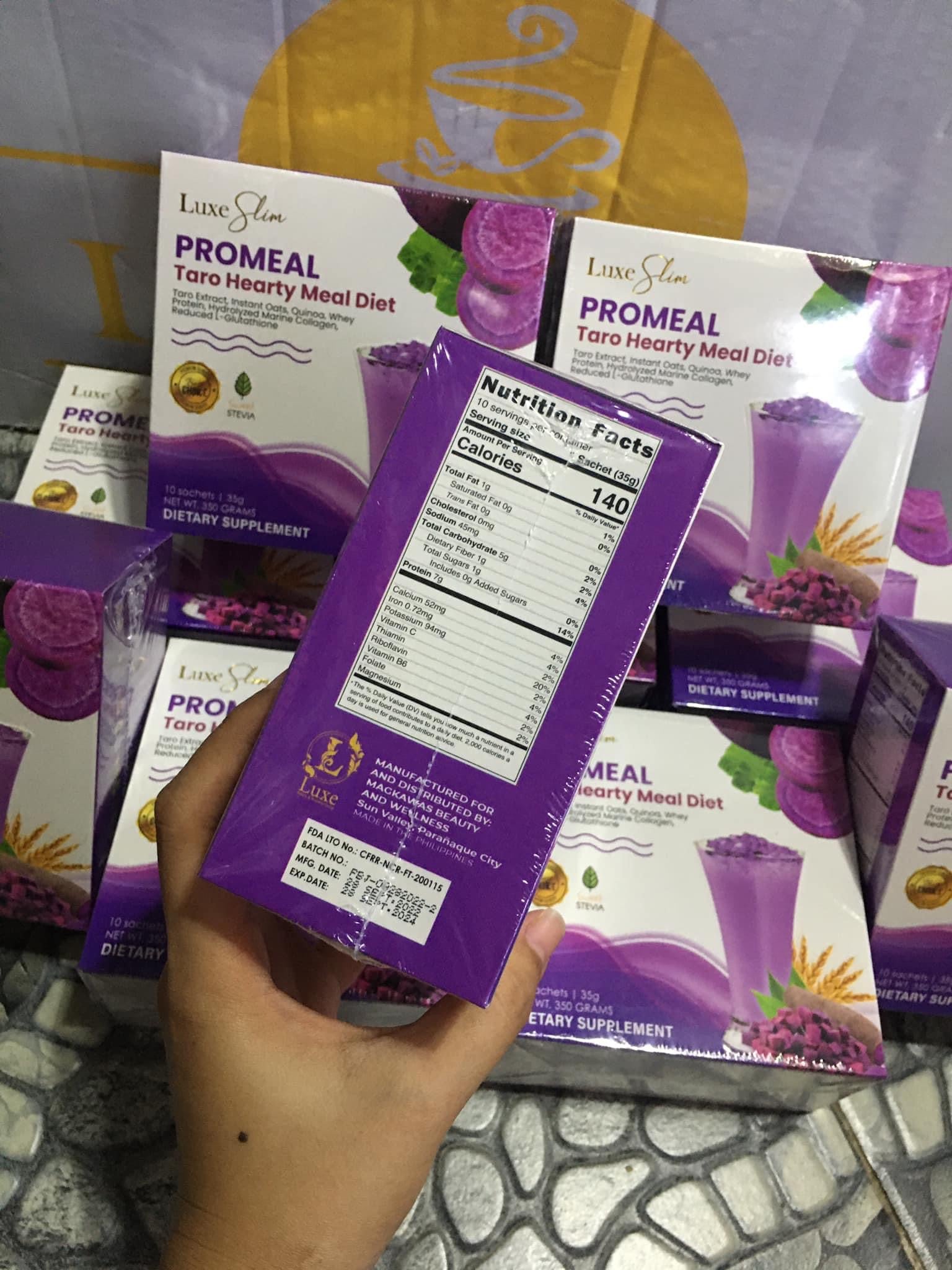 Luxe Slim - ProMeal Taro Healthy Meal Diet 35g x 10 - My Care Kits