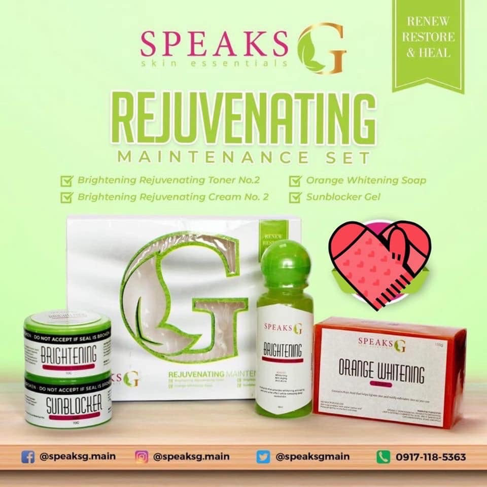 Speaks G skin essentials REJUVENATING maintenance set (GREEN)