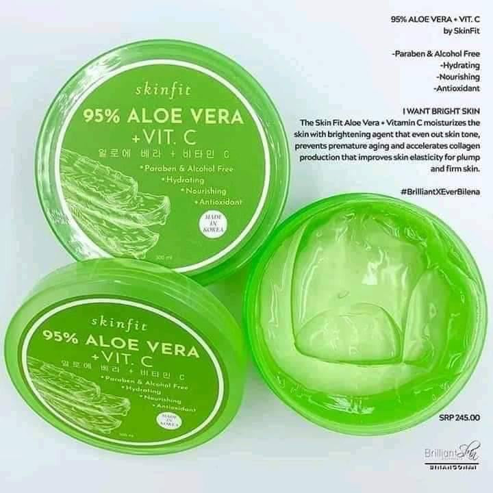 Brilliant skin x SkinFit 95% Aloe Vera + Vit C Moisturizing Gel - 300ml