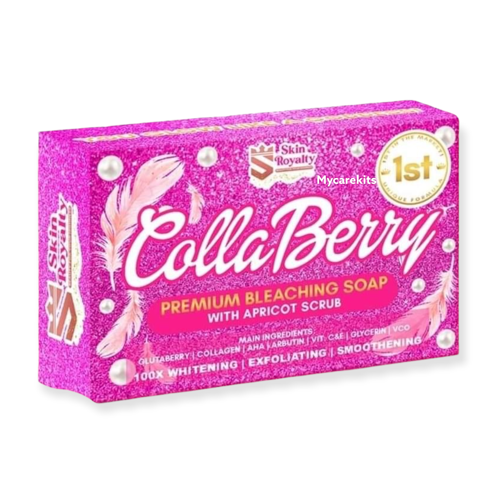 CollaBerry Premium Bleaching Soap with Apricot Scrub