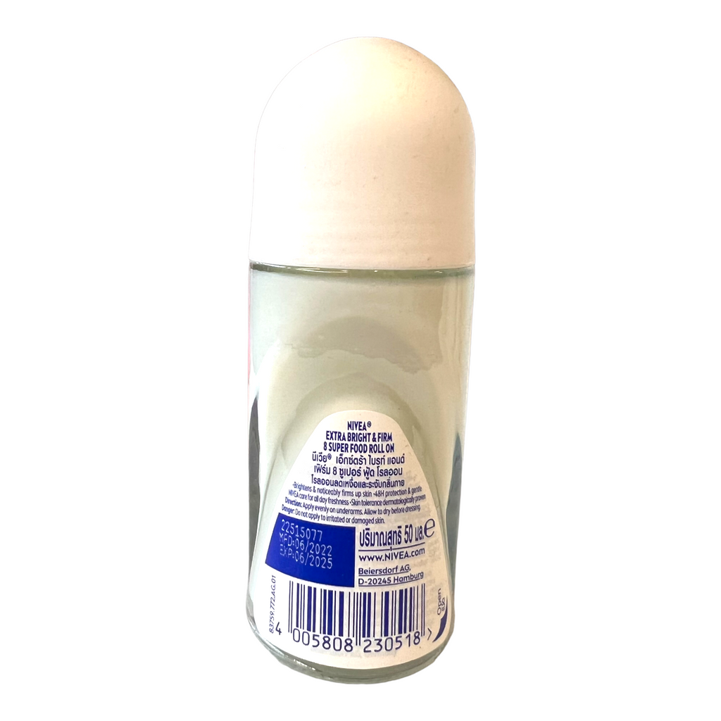 Nivea - Extra Bright and Firm - 8 Super Food Vitamin C Q10 Deodorant 50ml - My Care Kits