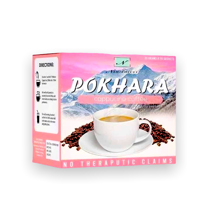 Pokhara Cappuccino Coffee - NAMIROSEUS Slimming Coffee 10 x 21g