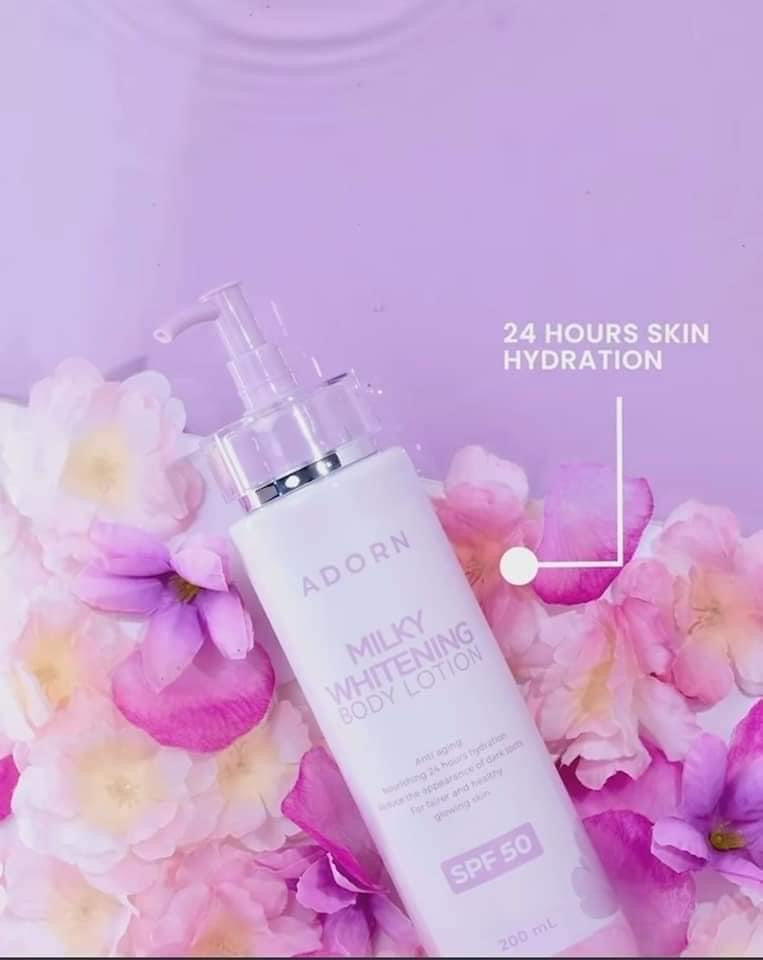 Calm Skin Adorn - Milky Whitening Body Lotion SPF 50 - 200 ml