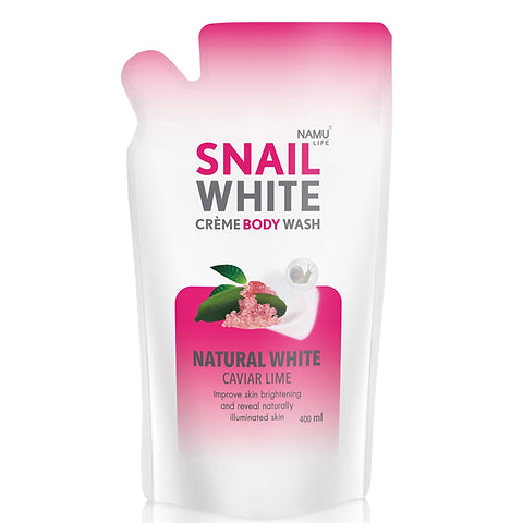 SnailWhite Crème Body Wash - Natural White Caviar Lime 400ml