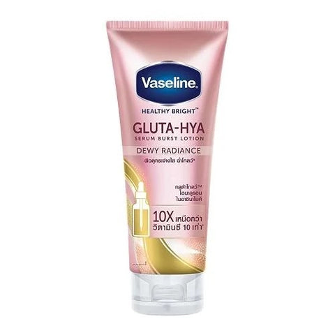 Vaseline Gluta - HYA Serum - Dewey Radiance 10X Whitening Lotion 330ml – My  Care Kits
