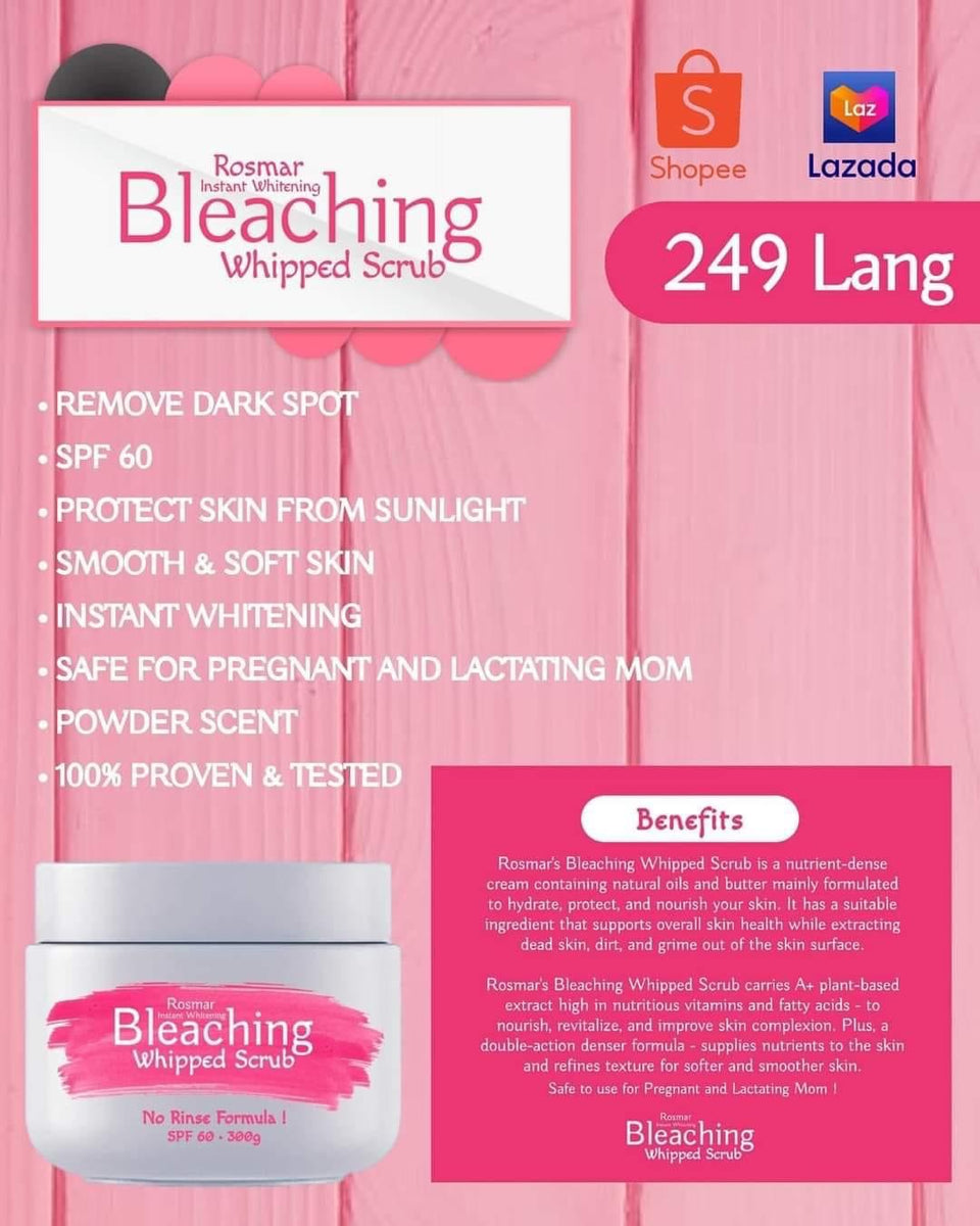 Rosmar Bleaching Whipped Scrub 300g – My Care Kits