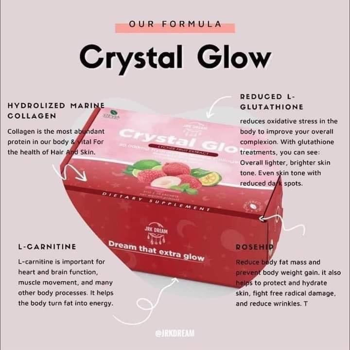 Crystal Glow Collagen Juice Drink - Lychee Fruit Extract 10 x 21g - My Care Kits