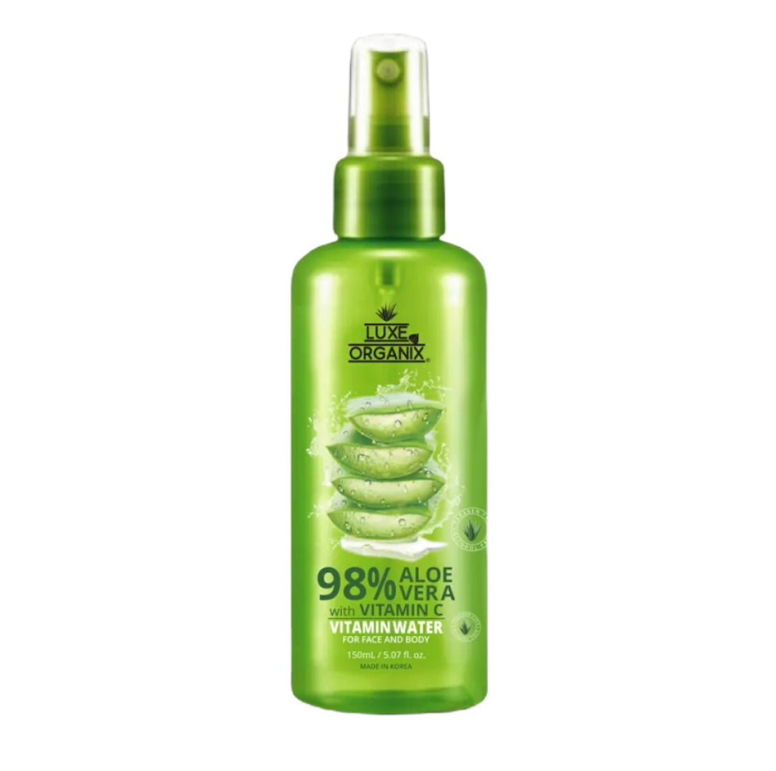 Luxe Organix 98% Aloe Vera Vitamin Water for Face & Body 150ml