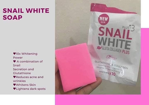 Snail White Gluta Collagen plus Soap from Thailand