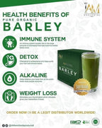 I AM - Amazing Pure Organic Barley - Powdered Drink Mix from Australia | 3g x 10 sachets - My Care Kits