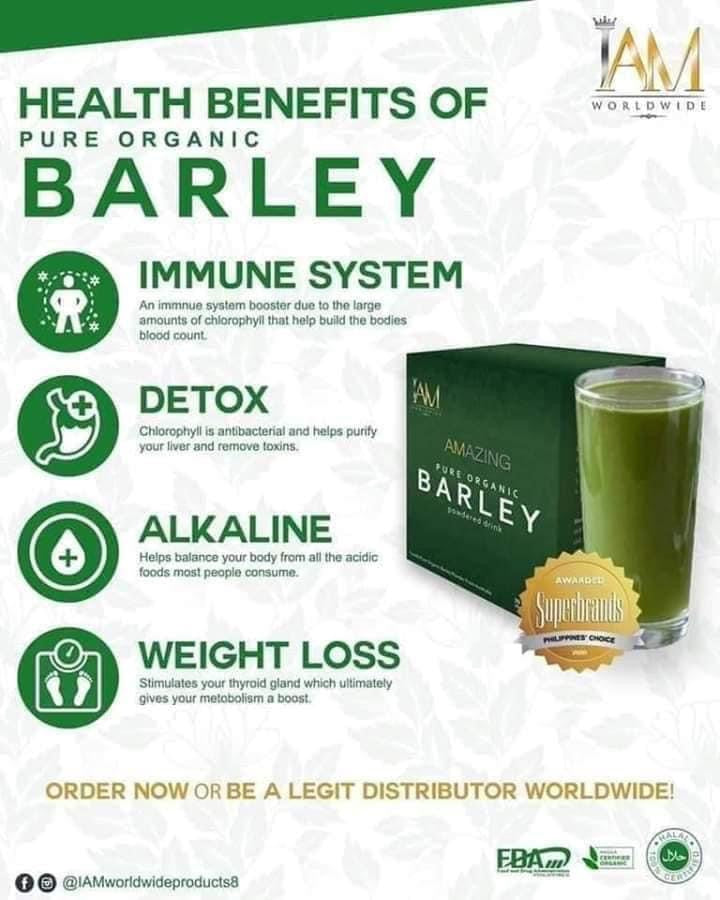 I AM - Amazing Pure Organic Barley - Powdered Drink Mix from Australia | 3g x 10 sachets - My Care Kits