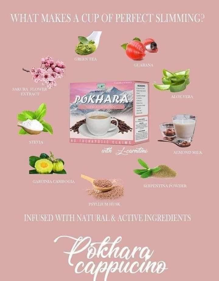 Pokhara Cappuccino Coffee - NAMIROSEUS Slimming Coffee 10 x 21g - My Care Kits