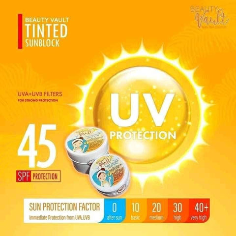 Beauty Vault Tinted Sunscreen SPF 45 - 50g