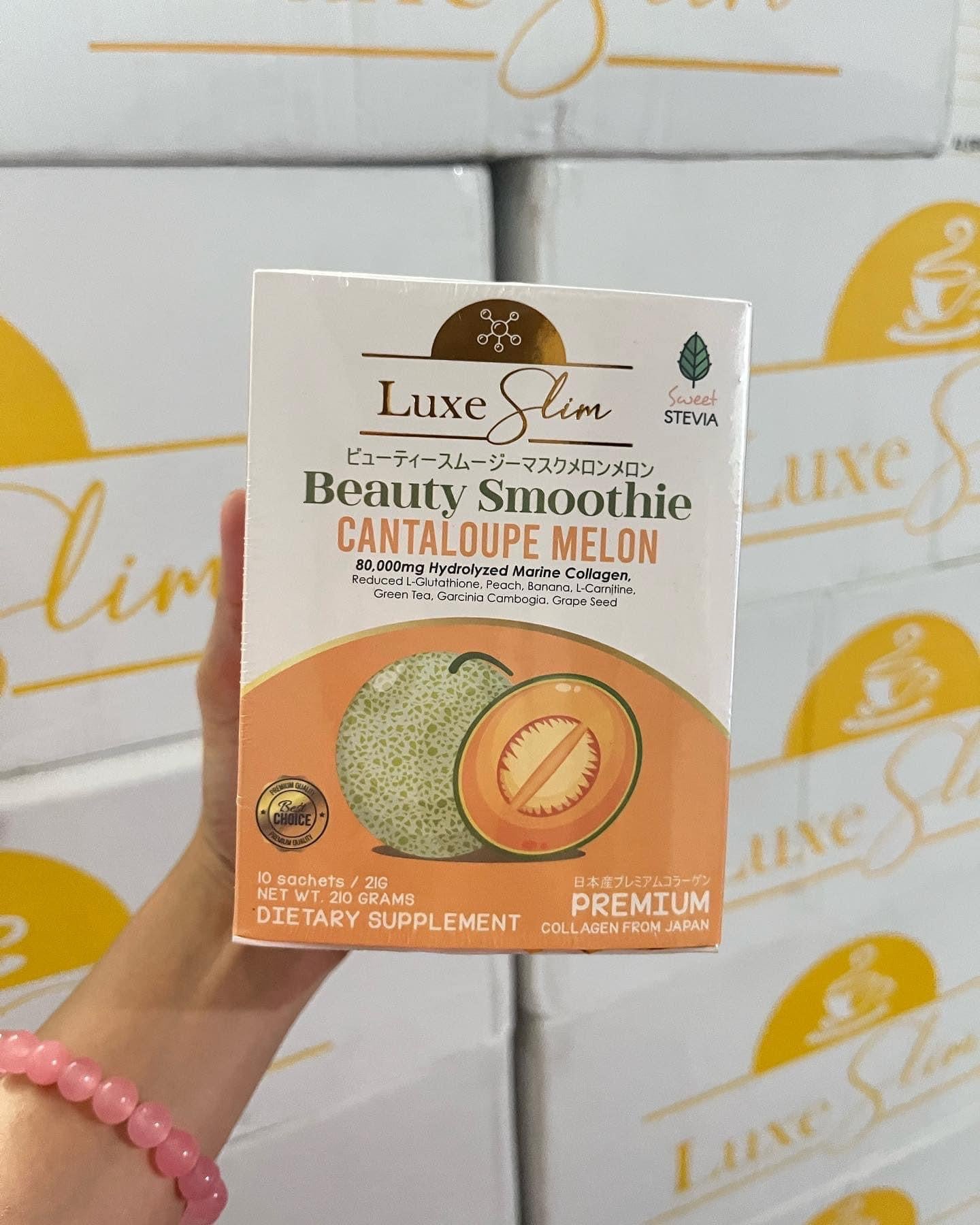 Luxe Slim Beauty Smoothie Cantaloupe Melon - Premium Collagen 10 x 21g - My Care Kits