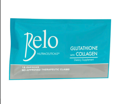 Belo Nutraceuticals Glutathione + Collagen Dietary Supplement 10 Capsules