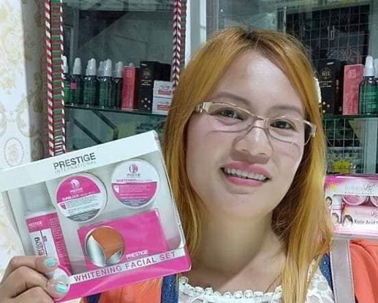 Prestige Whitening facial set - maintenance set (Blue box) - My Care Kits