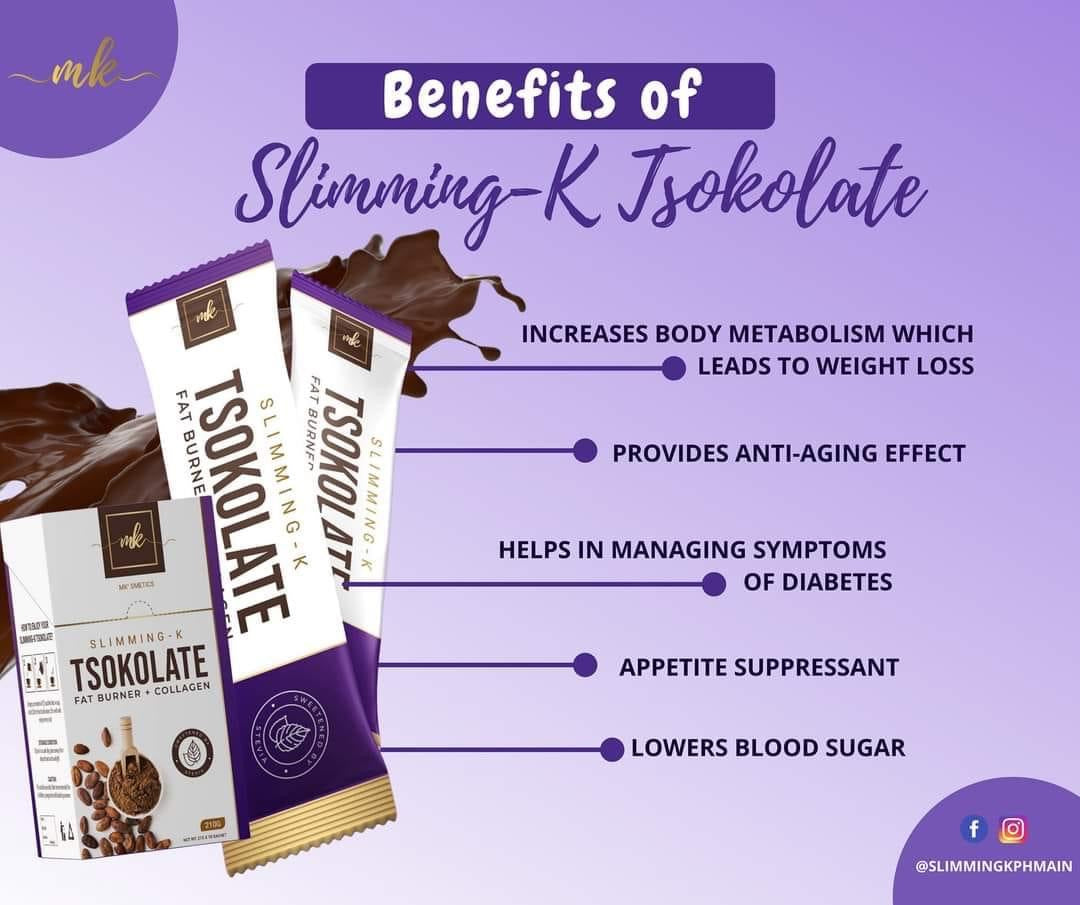 MK Slimming-K TSOKOLATE Fat Burner + Collagen - 10 x 21g - My Care Kits