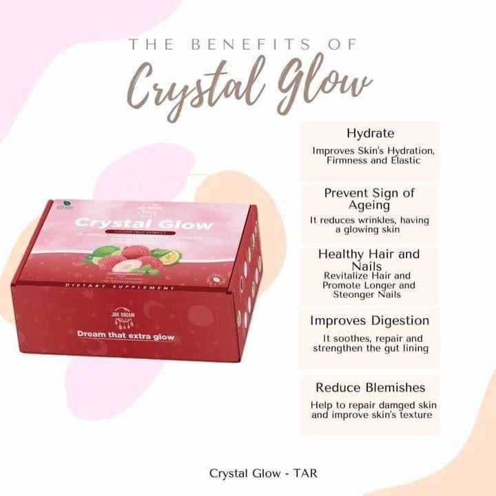 Crystal Glow Collagen Juice Drink - Lychee Fruit Extract 10 x 21g - My Care Kits