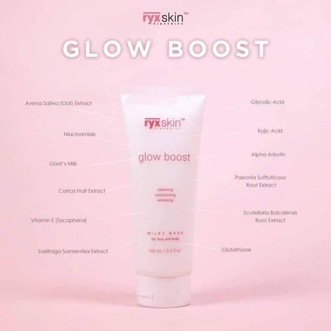RyxSkin Glow Boost Milky Wash For Face and Body 100ml