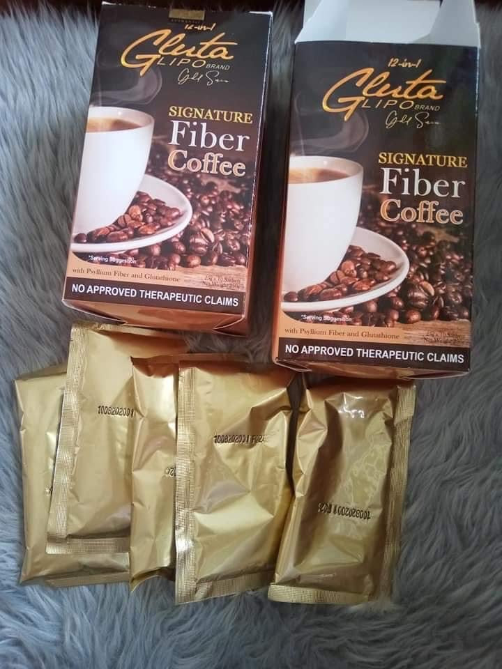 Gluta Lipo Gold series Signature Fiber Coffee Mix drink - My Care Kits