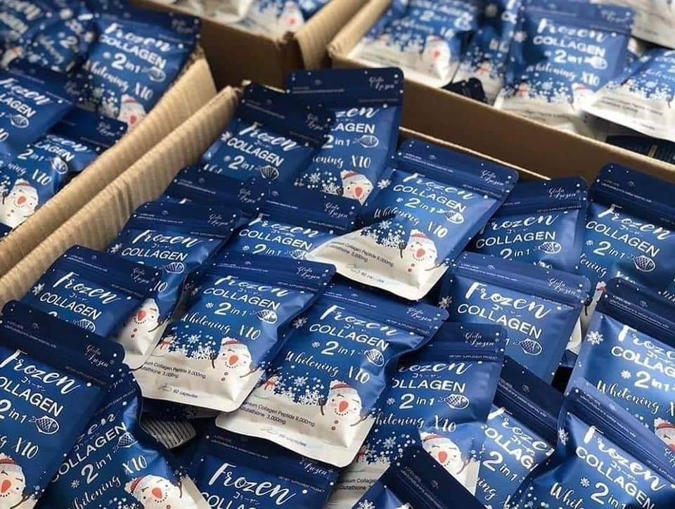 Frozen Collagen 2 in 1 Whitening 10x Capsules (BLUE) - My Care Kits