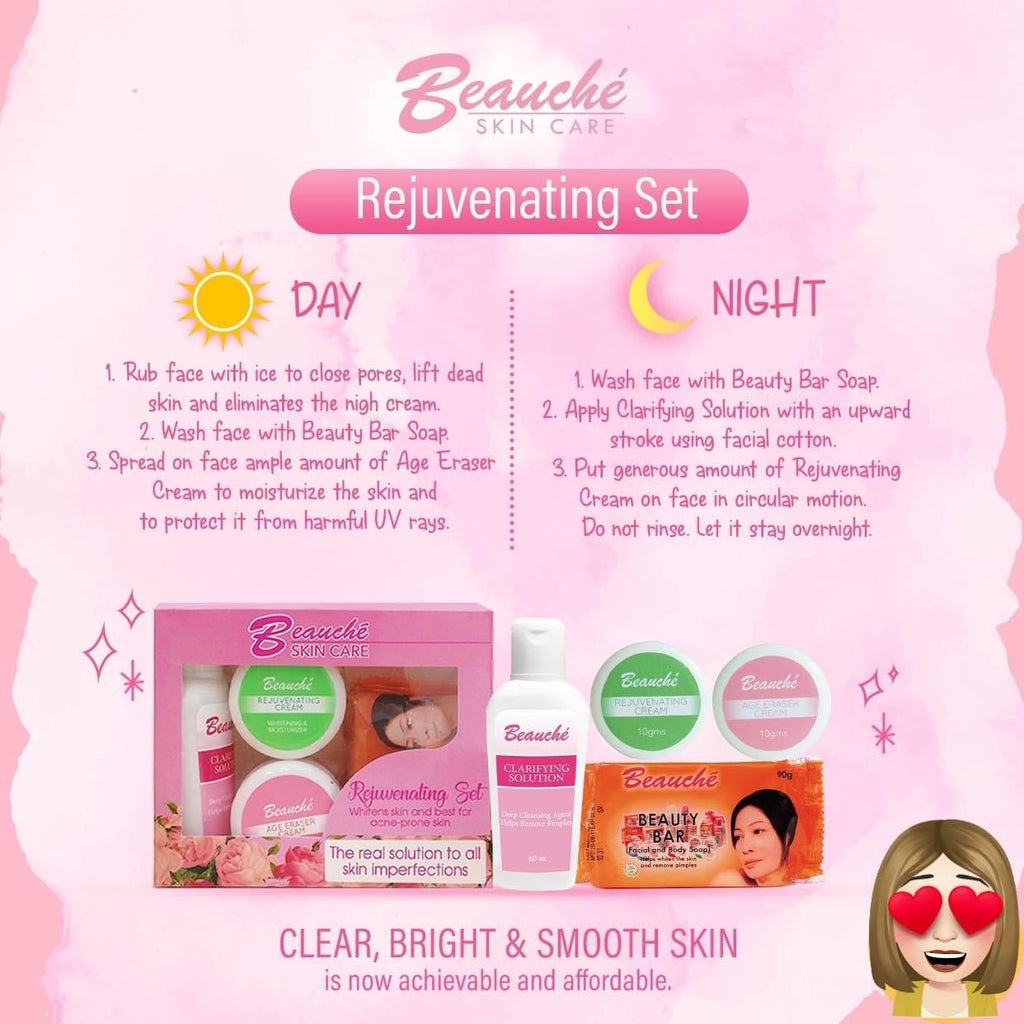 Beauche Skin care Rejuvenating set (light pink box) - My Care Kits