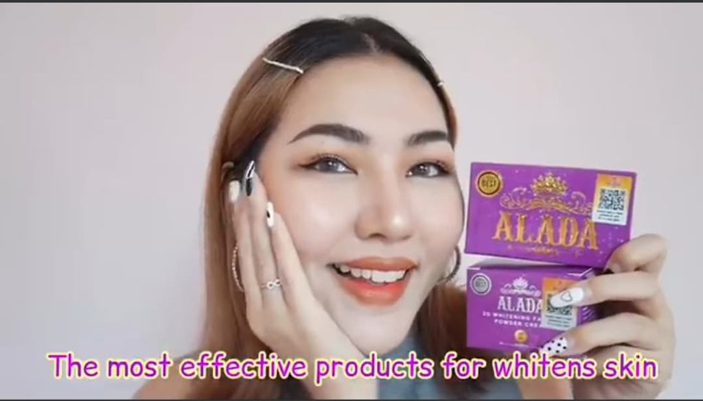 ALADA 3D WHITENING FACE POWDER CREAM NATURAL BRIGHT SKIN ANTI DARK SPOT SPF50 PA+++ - My Care Kits