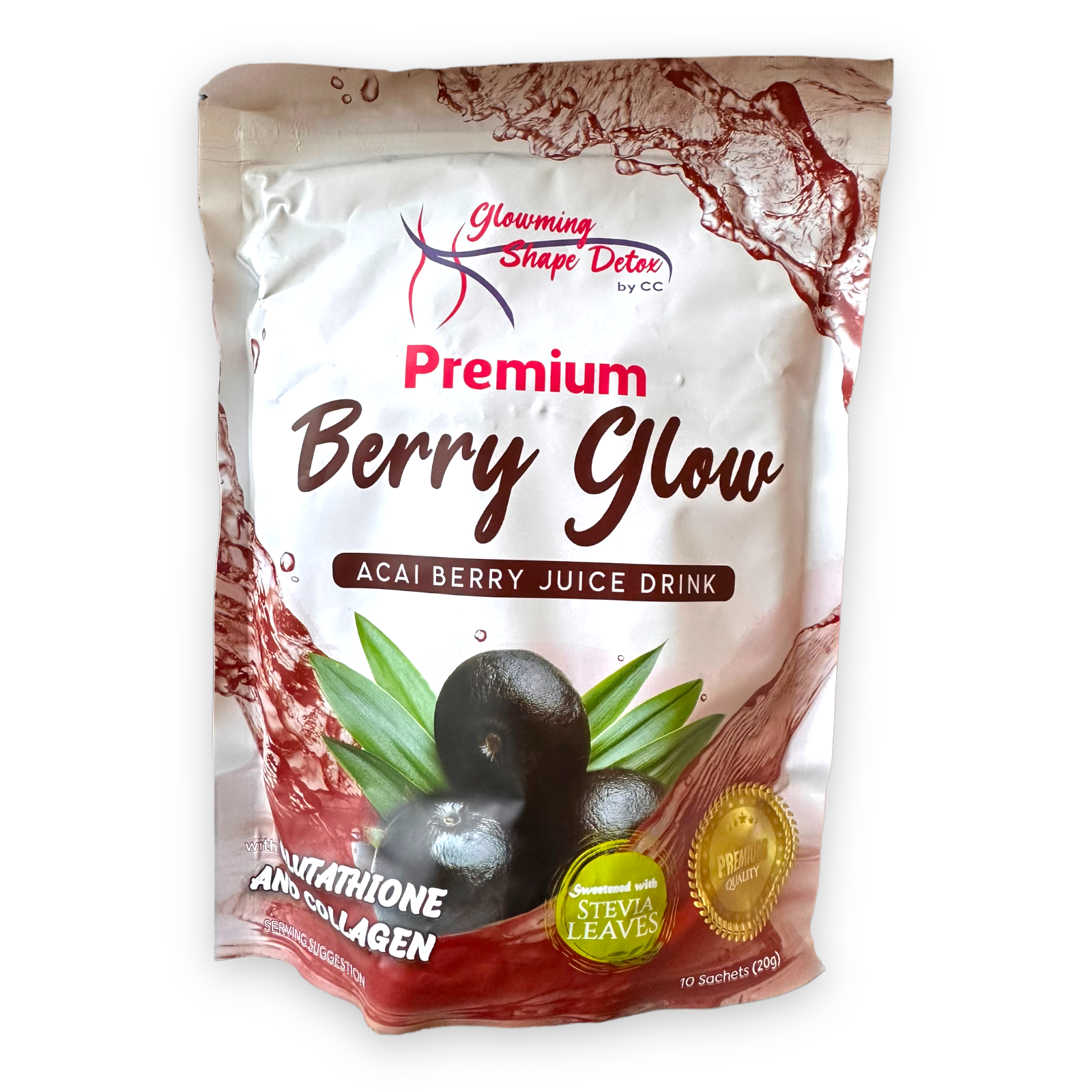 Glowming Shape Detox - Premium Berry Glow 10 x 20g - My Care Kits