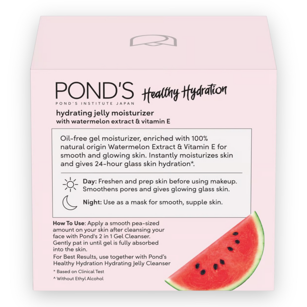 Ponds Healthy Hydration - Hydrating Jelly Moisturizer- WATERMELON 50ml - My Care Kits