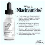 Luxe Organix Miracle Repair Serum Niacinamide 4% + Vitamin E | 30ml - My Care Kits