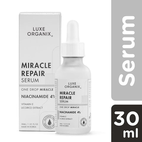 Luxe Organix Miracle Repair Serum Niacinamide 4% + Vitamin E | 30ml