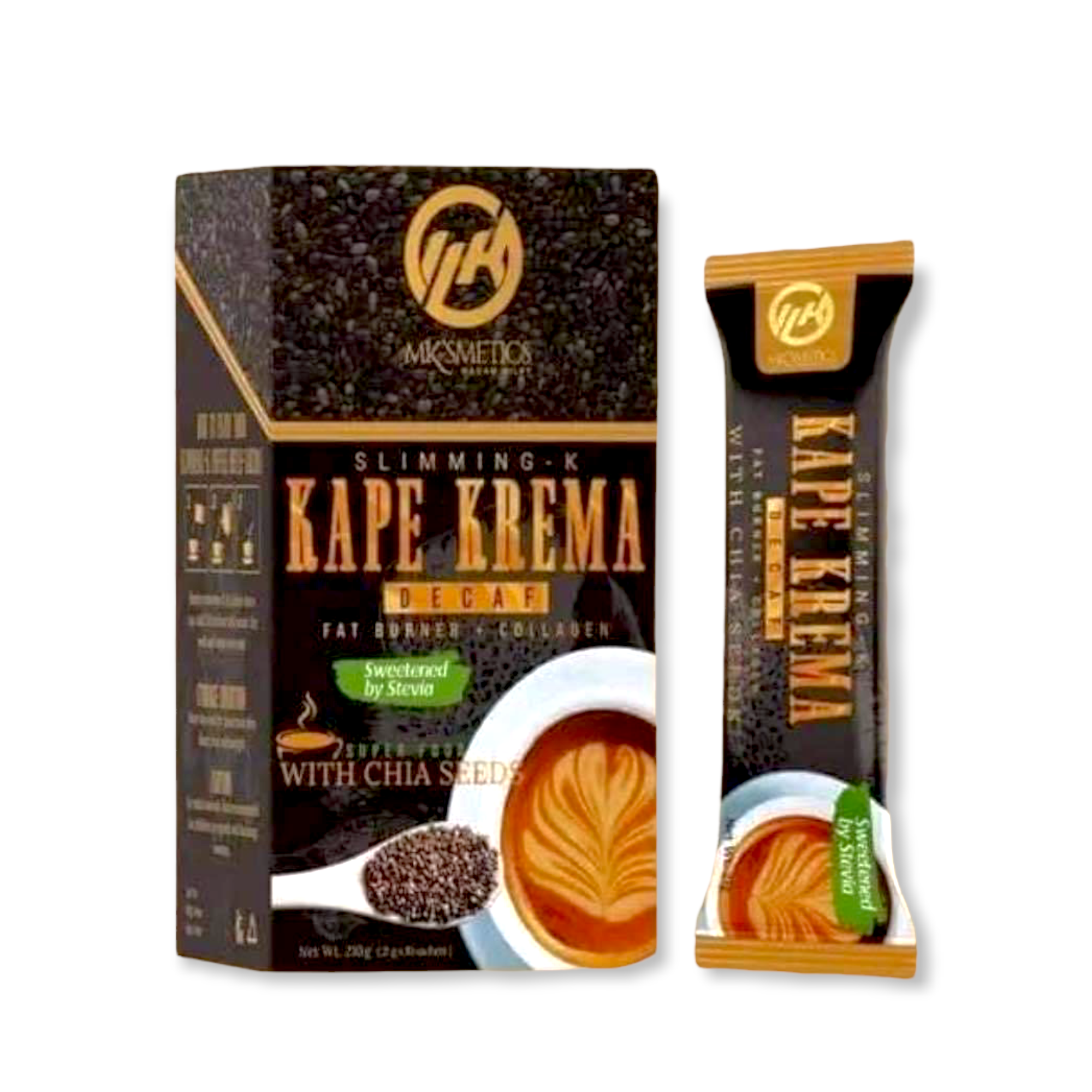 MKSmetics - Kape Krezma Decaf with Chia Seeds 10x21g - My Care Kits