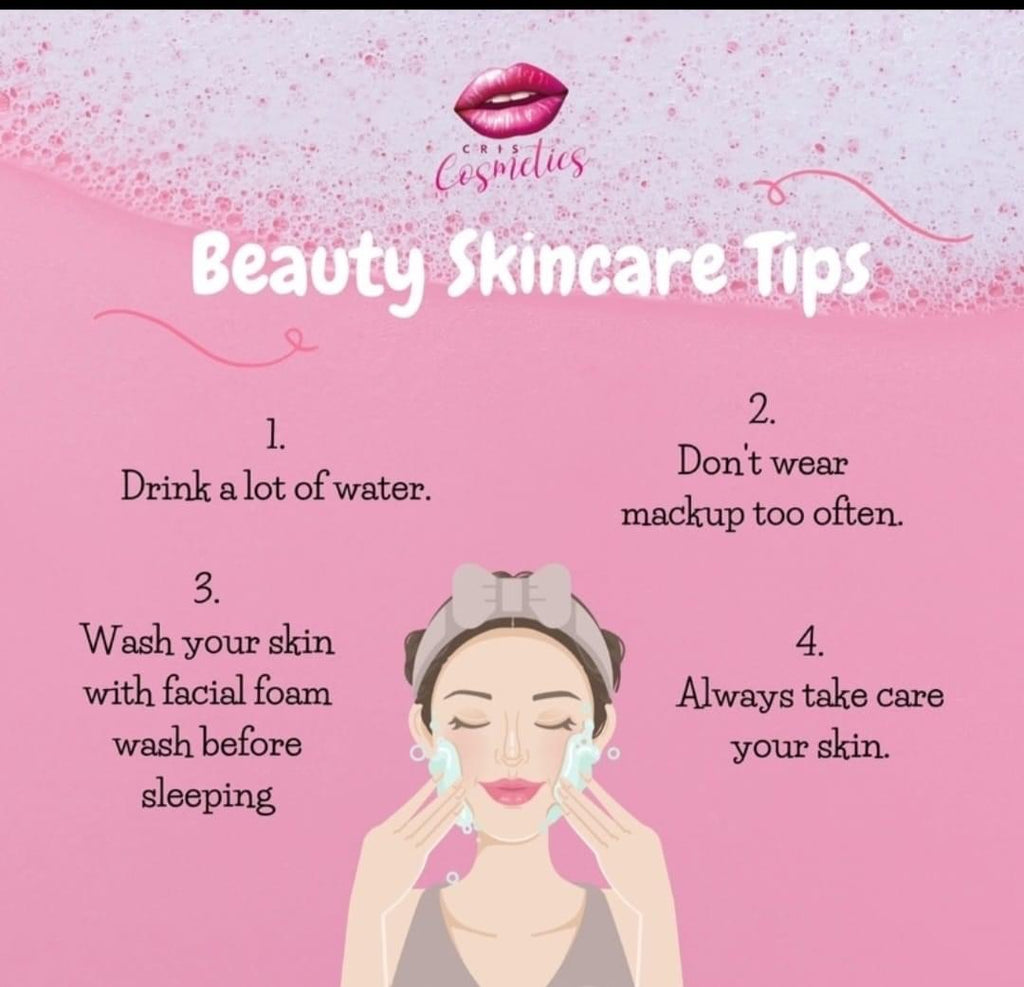 Cris Cosmetics - GLASS SKIN Facial Foaming Wash 100 ml - ( pink bottle )