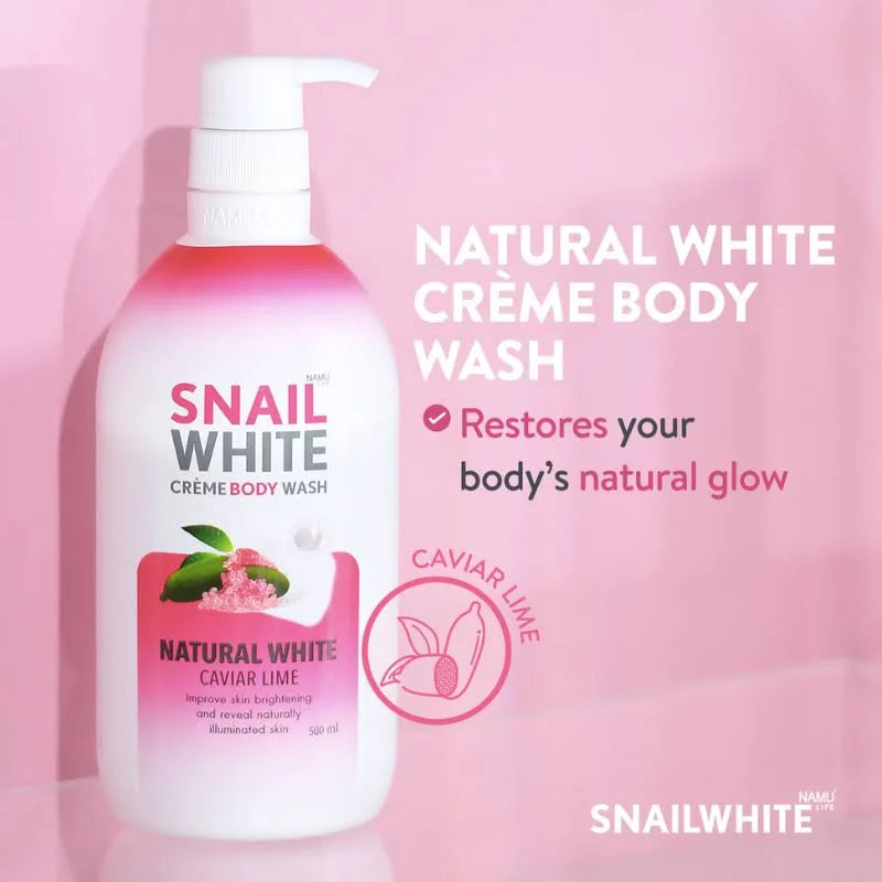 Snailwhite - Crème Body Wash - Natural White Caviar Lime 500ml - My Care Kits