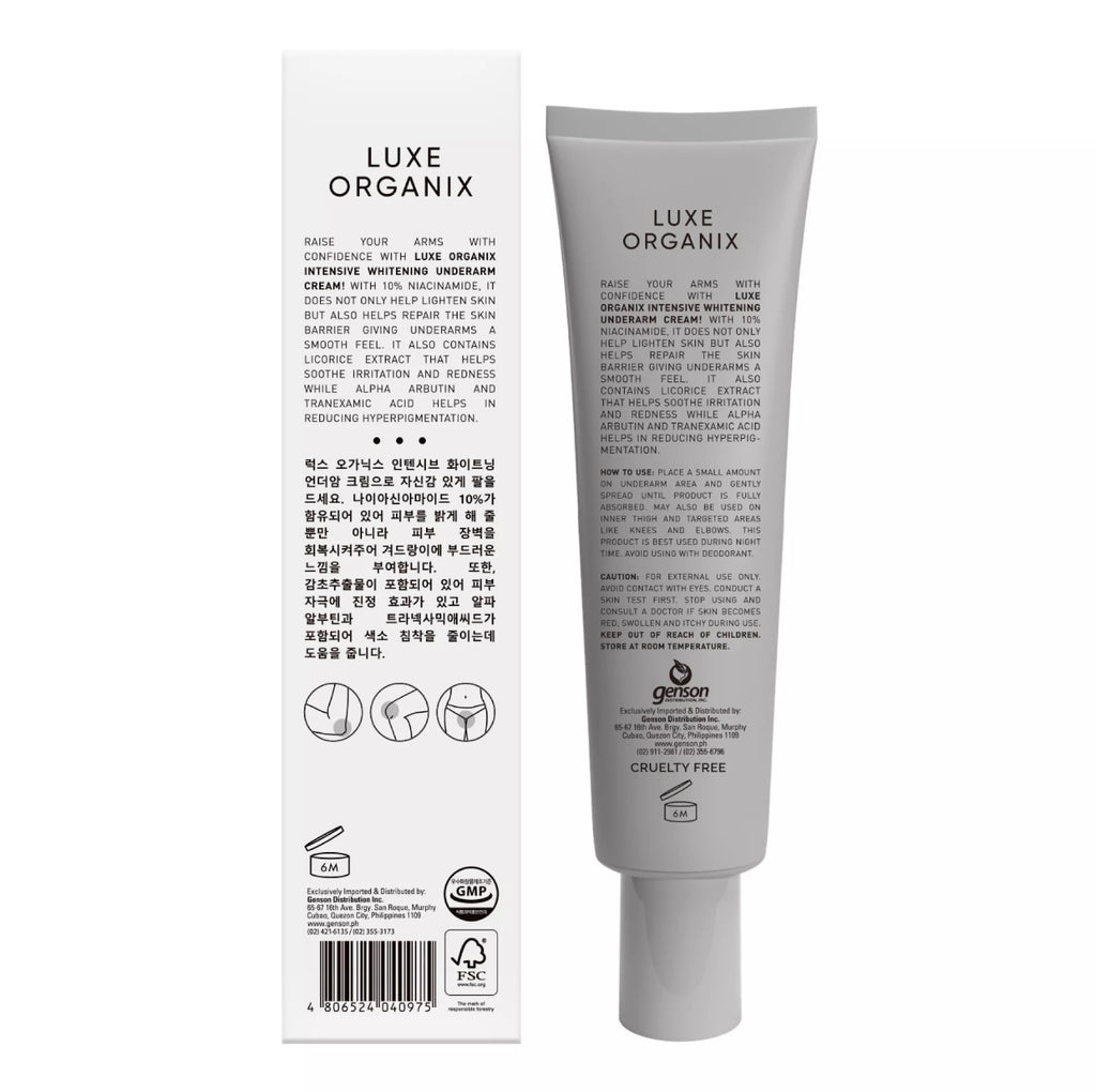Luxe Organix Intensive Whitening Underarm Cream 30 g - My Care Kits