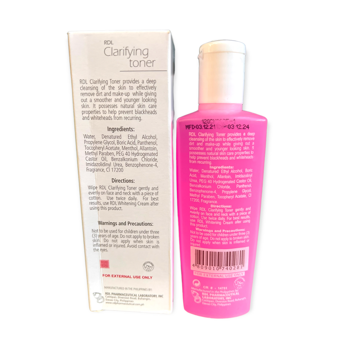 RDL Clarifying Toner with Vitamin E and B5 - 120 ml – My Care Kits