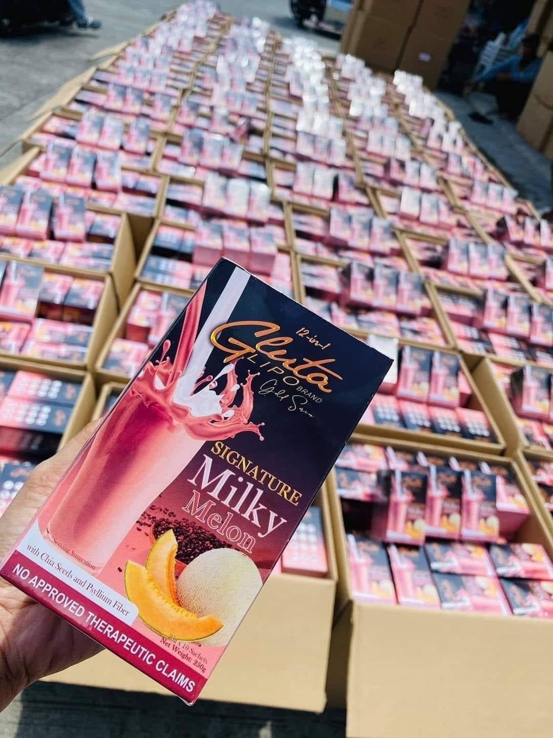 Gluta Lipo Signature Milky Melon Milk Tea - 10 sachet - My Care Kits