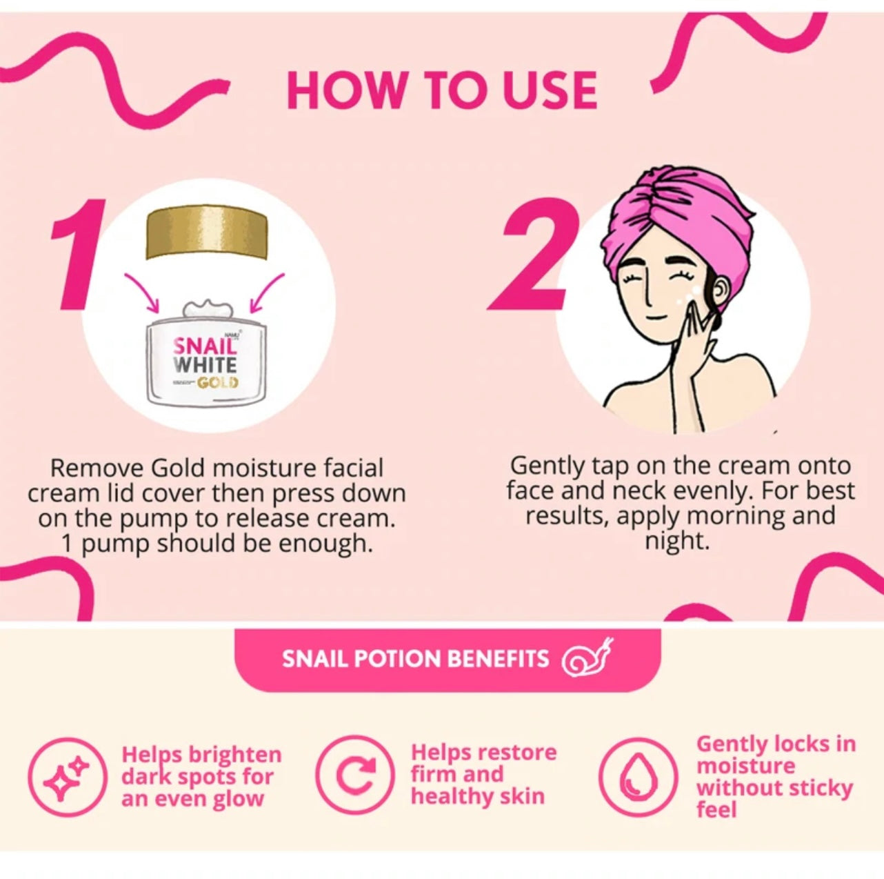 SnailWhite Gold Advance Cream 50ml - My Care Kits