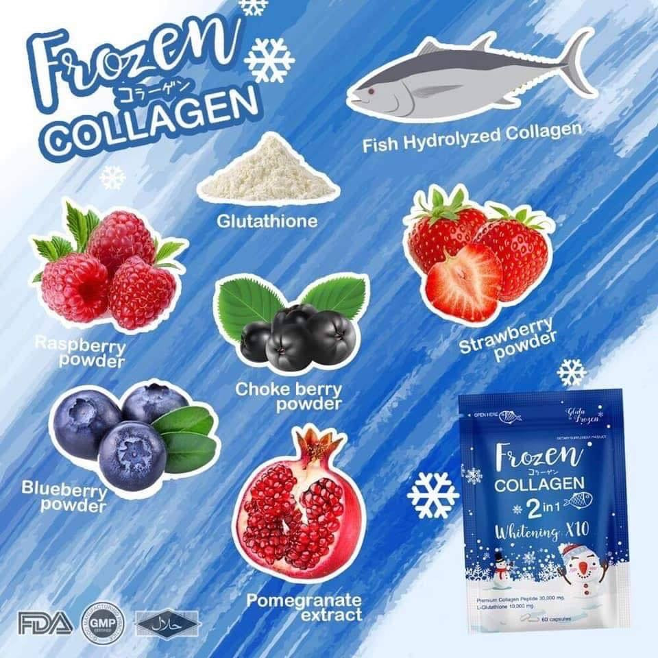 Frozen Collagen 2 in 1 Whitening 10x Capsules (BLUE) - My Care Kits