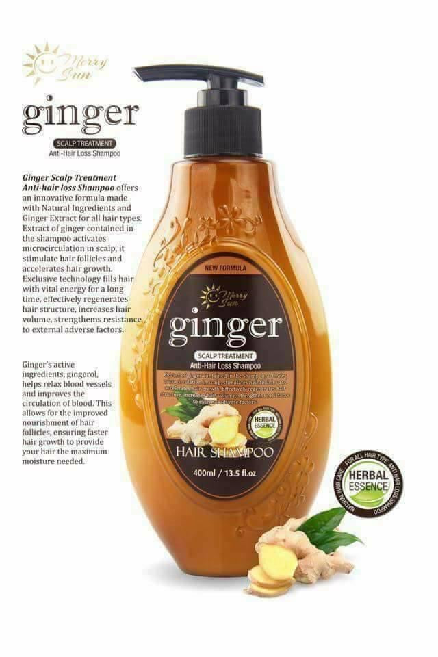 Merry Sun Ginger Scalp Treatment Anti-Hair Loss Shampoo - 400ml - My Care Kits