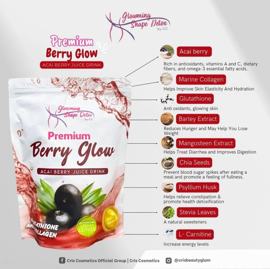 Glowming Shape Detox - Premium Berry Glow 10 x 20g - My Care Kits
