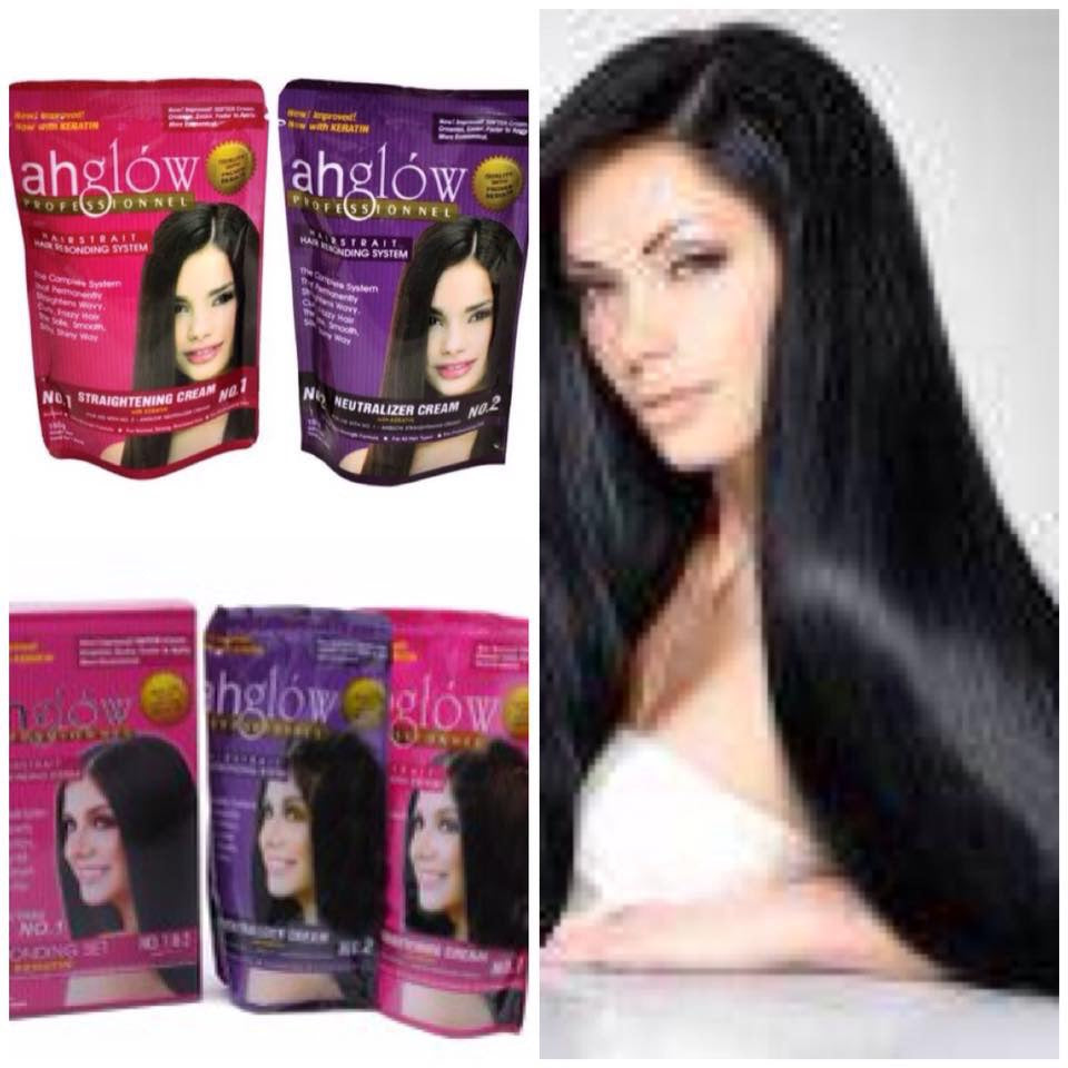 Ahglow Hair Rebonding Set Straightening and Neutralizing Cream Set - My Care Kits