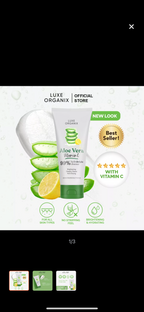 Luxe Organix - Aloe Vera Brightening Foam Cleanser with Vitamin C 120ml - My Care Kits