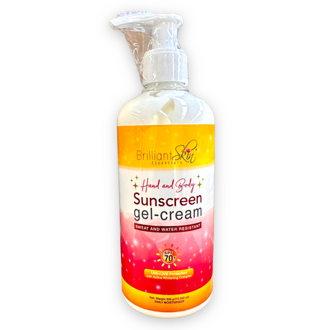 Brilliant Skin - Hand and Body Sunscreen Gel-Cream SPF 70 - 300ml