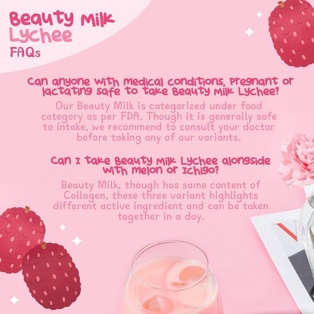 Dear Face - Beauty Milk Premium Japanese Lychee Swiss Stemcell Drink 10 c 18g - My Care Kits