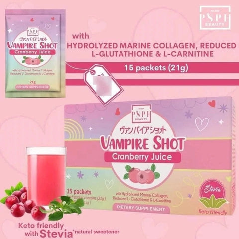 PSPH VAMPIRE SHOT CRANBERRY JUICE - 21g x 15 Sachet